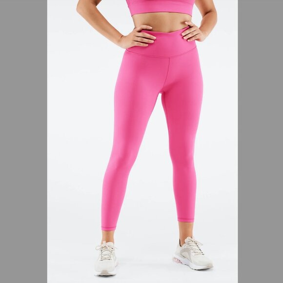 Fabletics Hot-Pink Workout Leggings - Picture 4 of 7